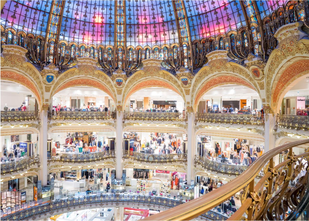 Coupole Galeries Lafayette Haussmann magasins